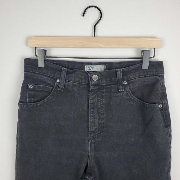Riders by Lee Relaxed Straight Black Denim 6M - Picture 3 of 10